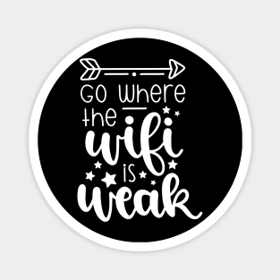 Go Where The Wifi Is Weak Magnet